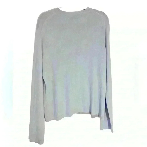 Men’s Banana Republic Silk  Cashmere V Neck Shirt Size L Blue - Picture 3 of 3